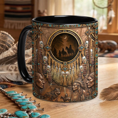 ACM08 Chief Dreamcatcher Native American Accent Mug