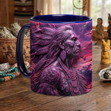 ACM09 Purple Sky Chief Native American Accent Mug