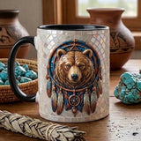 ACM100 Bear Dreamcatcher Native American Accent Mug