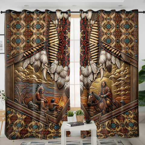 ACM10 Chief Native American Living Room Curtain