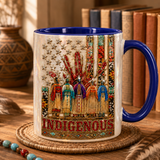 ACM110 Chiefs Indigenous Flag Native American Accent Mug