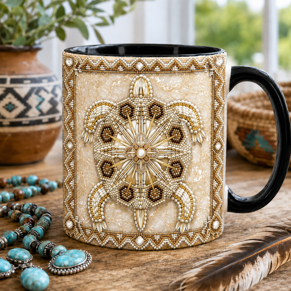 ACM115 Tribe Turtle Native American Accent Mug