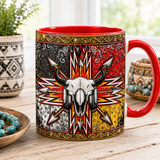 ACM118 Bison Arrow Native American Accent Mug