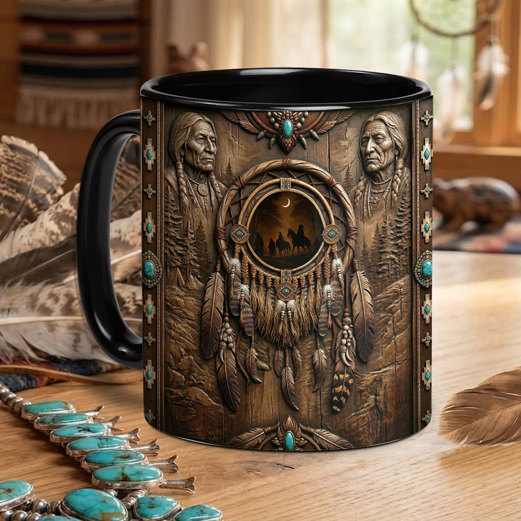 ACM13 Chief Dreamcatcher Native American Accent Mug