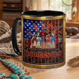 ACM14 Indigenous Chief Flag Native American Accent Mug