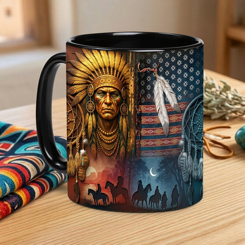ACM15 Chief Flag Native American Accent Mug