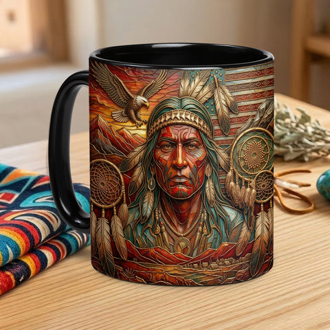 ACM16 Chief Flag Native American Accent Mug