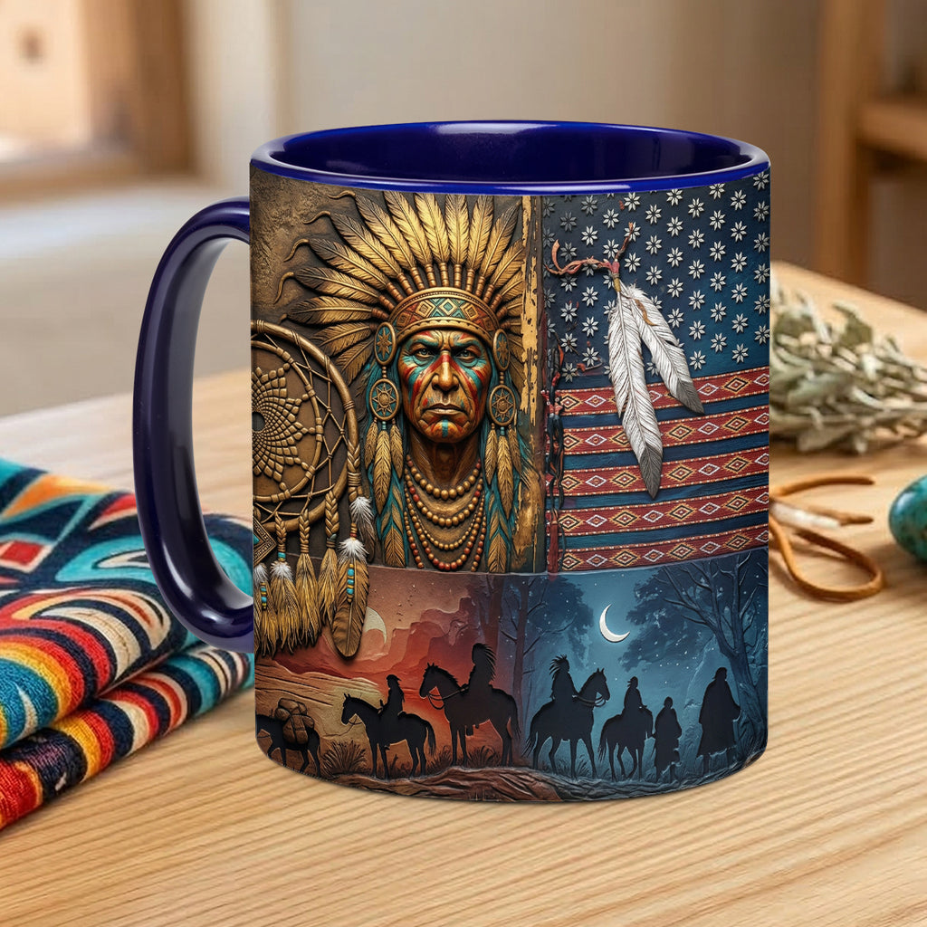 ACM19 Chief Flag Native American Accent Mug