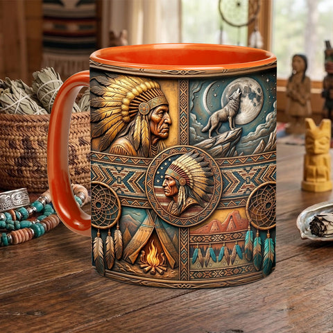 ACM20 Chief Flag Native American Accent Mug