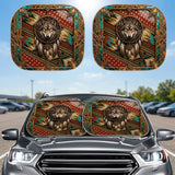 ACM23 Wolf Dreamcatcher Native American Auto Sun Shades 2pcs