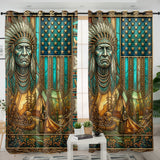 ACM24 Chief Flag Native American Living Room Curtain