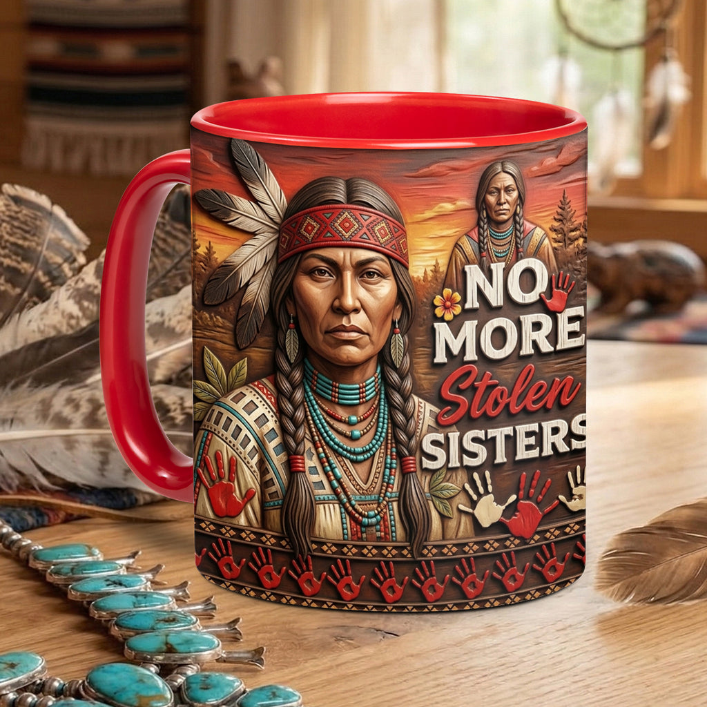 ACM26 No More Stolen Sisters Native American Accent Mug