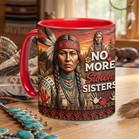 ACM26 No More Stolen Sisters Native American Accent Mug