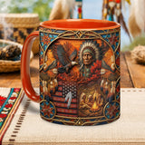 ACM35 Chief Flag Native American Accent Mug