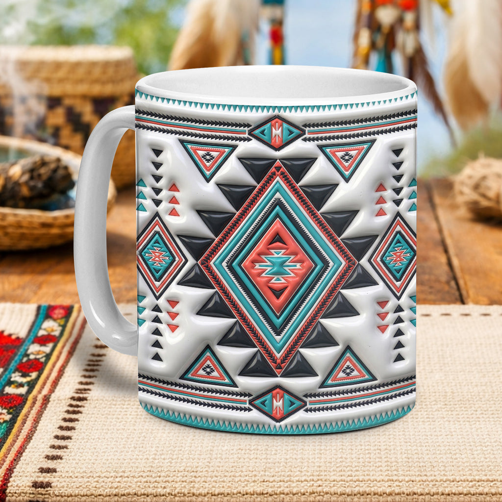 ACM36 Tribe Pattern Native American Accent Mug