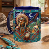 ACM40 Chief and Eagle Native American Accent Mug