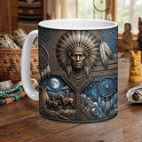 ACM41 Chief Dreamcatcher Native American Accent Mug