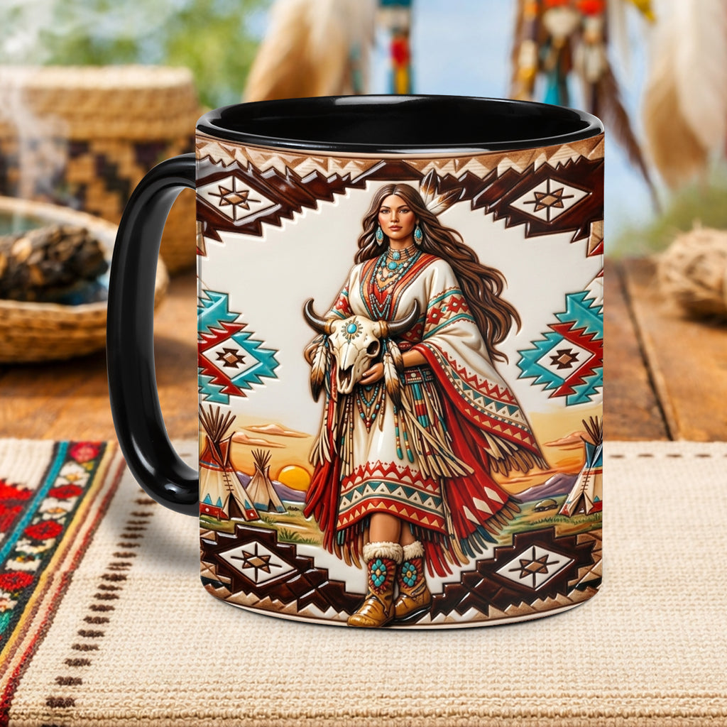 ACM47 Woman Native American Accent Mug