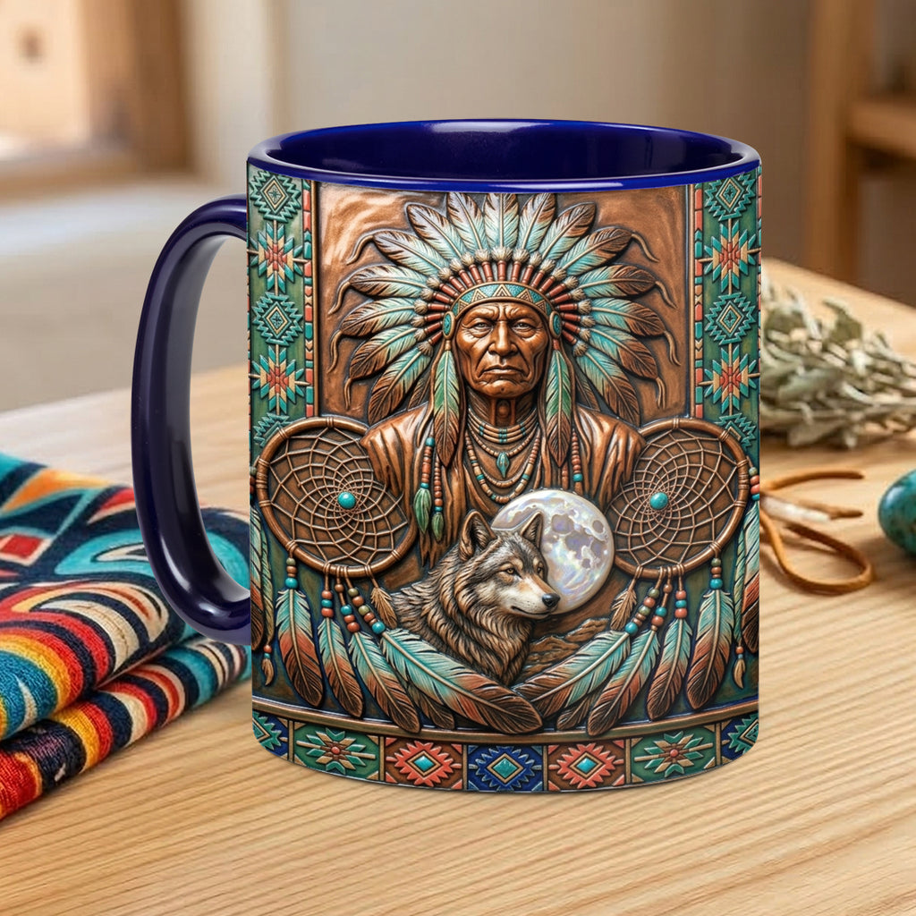 ACM48 Chief Dreamcatcher Native American Accent Mug