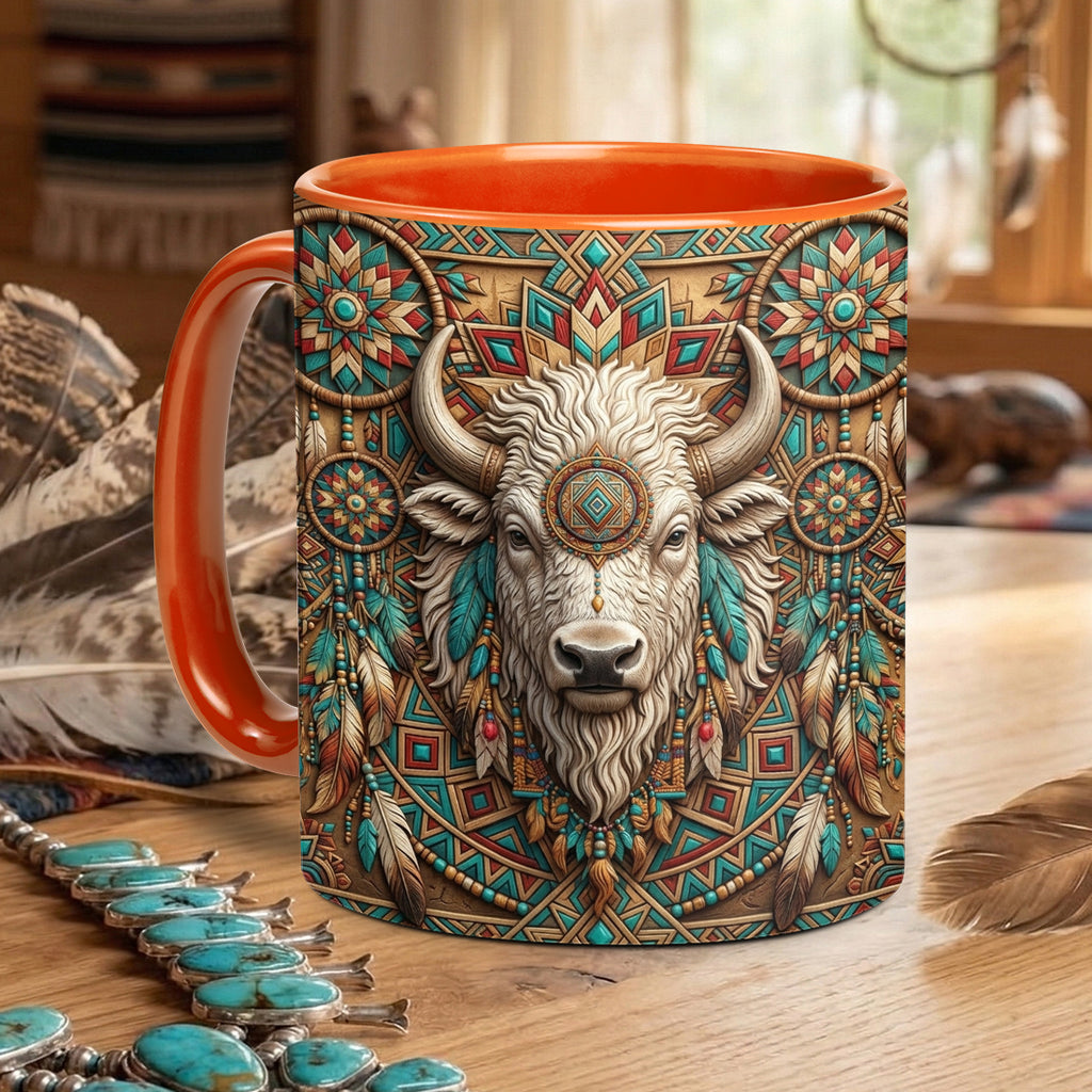 ACM52 Tribe Bison Native American Accent Mug