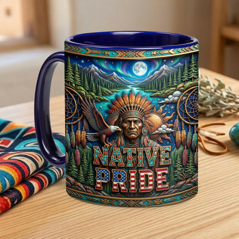 ACM53 Native Pride Chief Native American Accent Mug