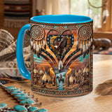 ACM54 Chief and Eagle Dreamcatcher Native American Accent Mug