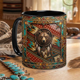 ACM57 Dreamcatcher Bear Native American Accent Mug