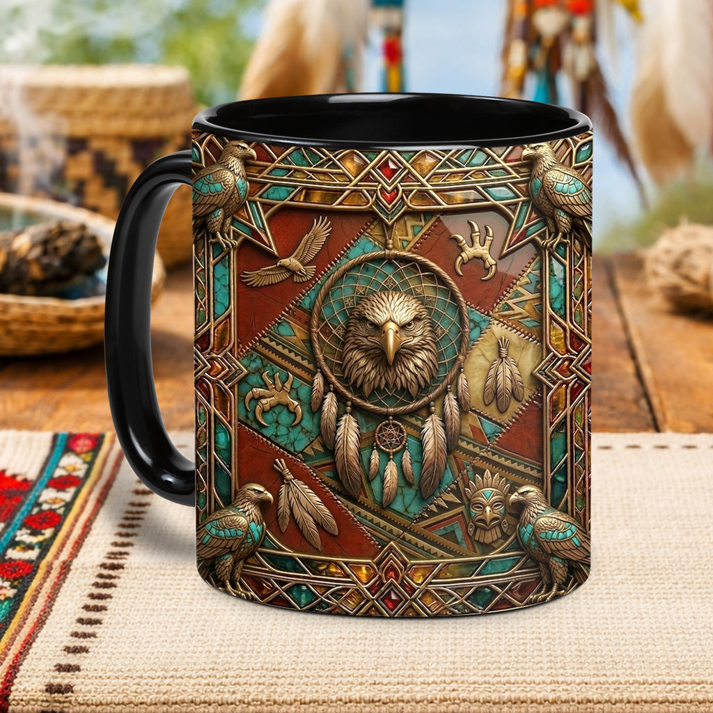 ACM59 Dreamcatcher Eagle Native American Accent Mug