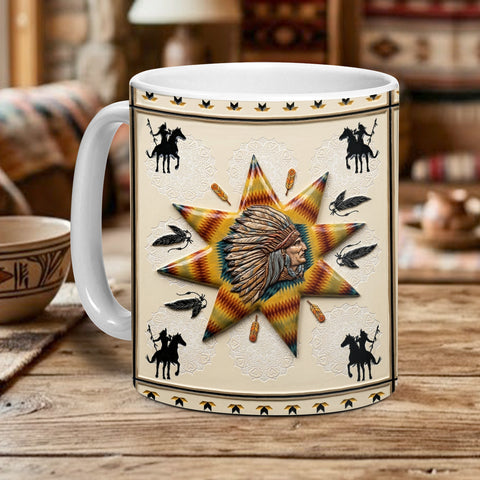 ACM64 Chief Warrior Native American Accent Mug