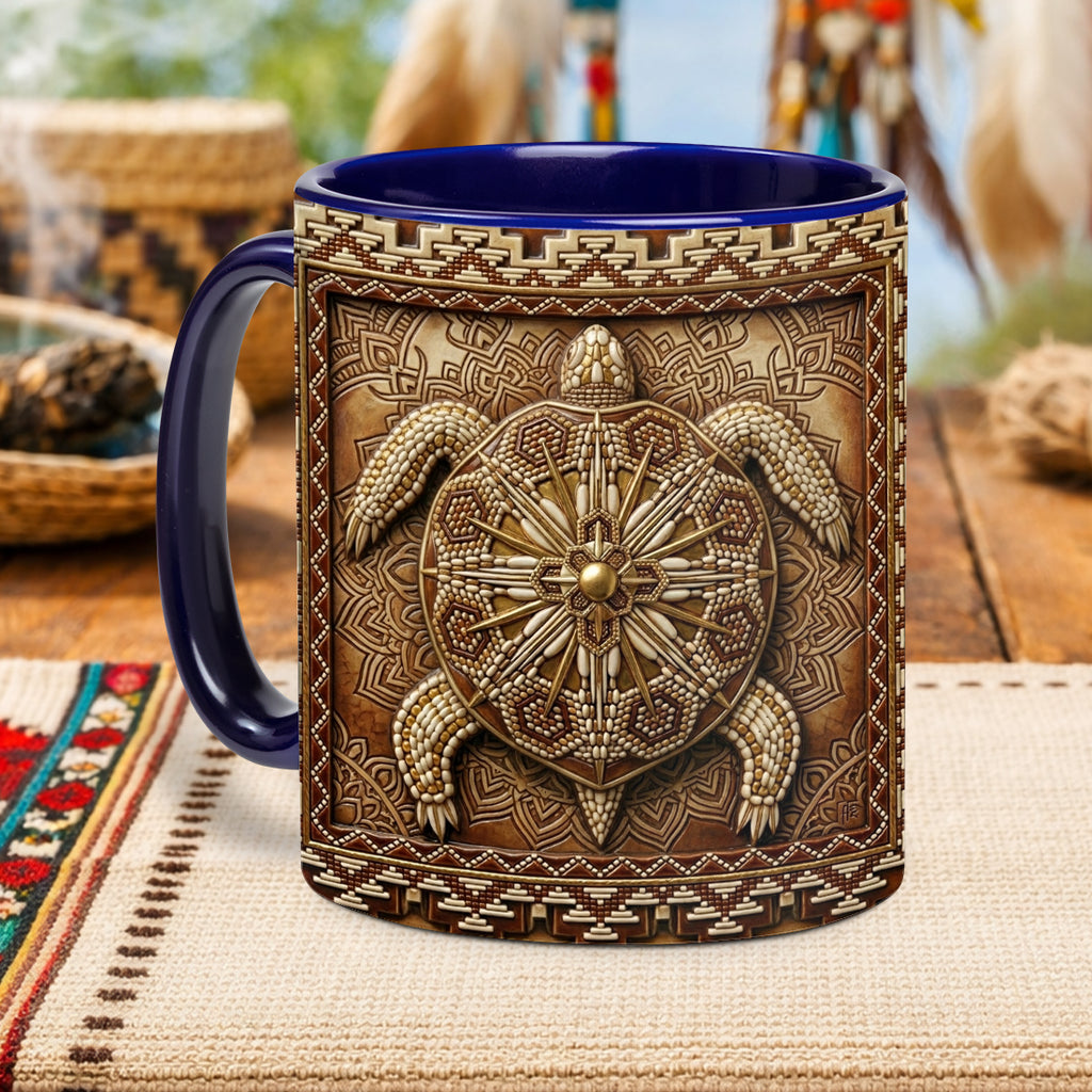 ACM68 Tribe Turtle Native American Accent Mug