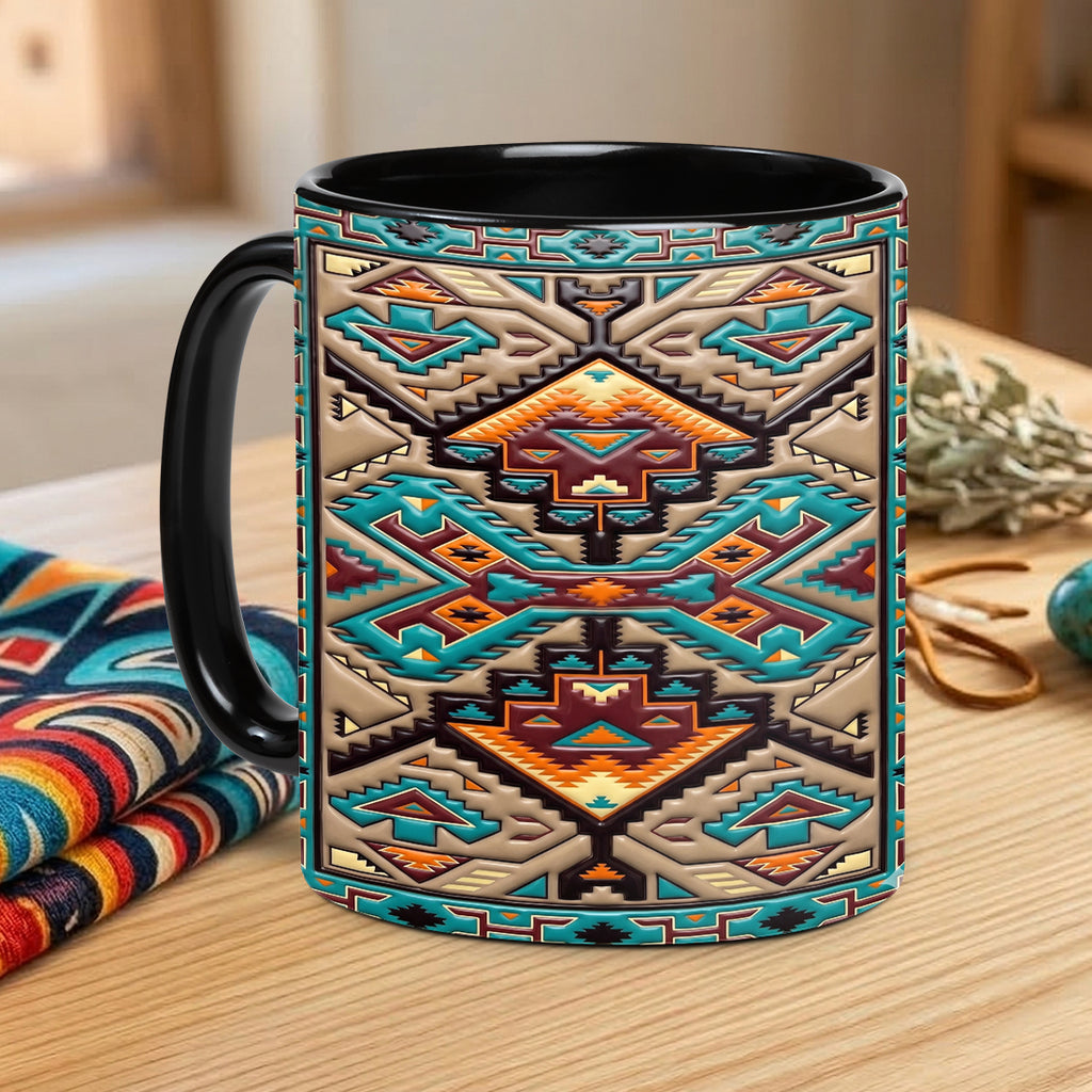 ACM69 Tribe Pattern Native American Accent Mug