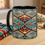 ACM69 Tribe Pattern Native American Accent Mug