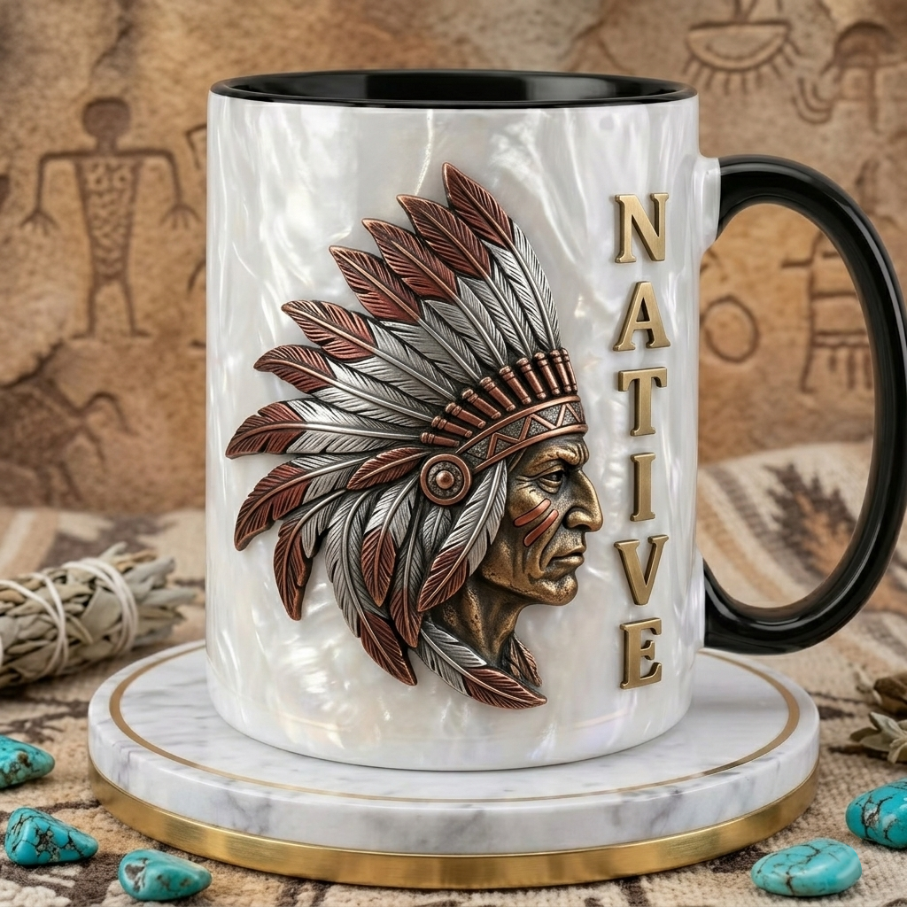 ACM73 Chief Native American Accent Mug