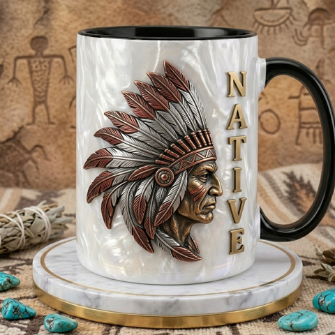 ACM73 Chief Native American Accent Mug