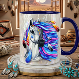 ACM85 Horse Native American Accent Mug