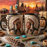 ACM89 Chief Native American Accent Mug