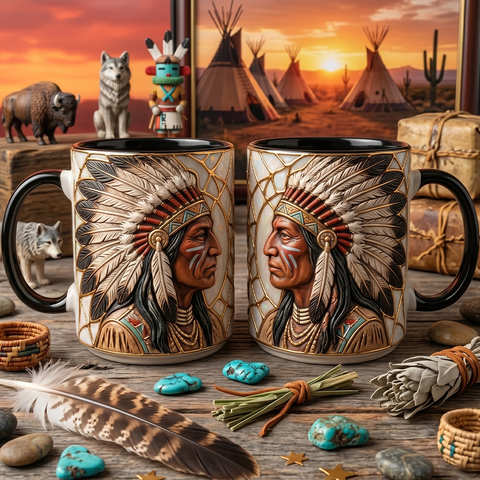 ACM89 Chief Native American Accent Mug