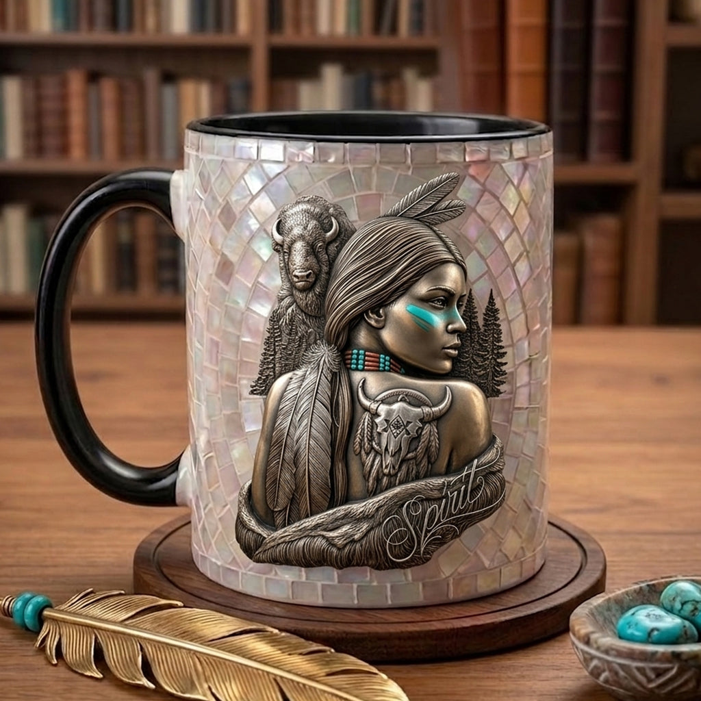 ACM94 Women Spirit Native American Accent Mug