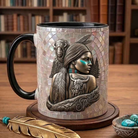ACM94 Women Spirit Native American Accent Mug