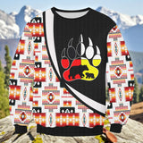 AQS0026 Native American Unisex Drop-shoulder Knitted Fleece Sweater