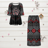AQS0036 Native American Ladies Two Piece Suit