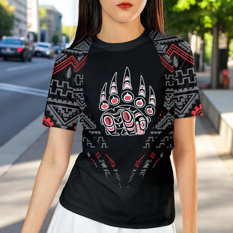 AQS0036 Native American Women Short-sleeve Rash Guard