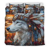 GB-NAT00905 Wolf Color Native American