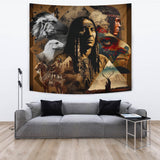 TPT00010 Chief And Animal Native American Tapestry