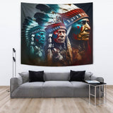 Powwow Storetpt00012 chief native american tapestry