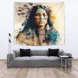 TPT00016 The Girl Native American Tapestry