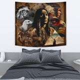 TPT00010 Chief And Animal Native American Tapestry