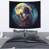 Powwow Storetpt00016 chief native american tapestry