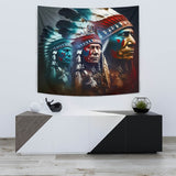 Powwow Storetpt00012 chief native american tapestry