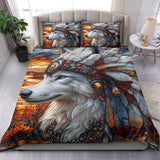 GB-NAT00905 Wolf Color Native American